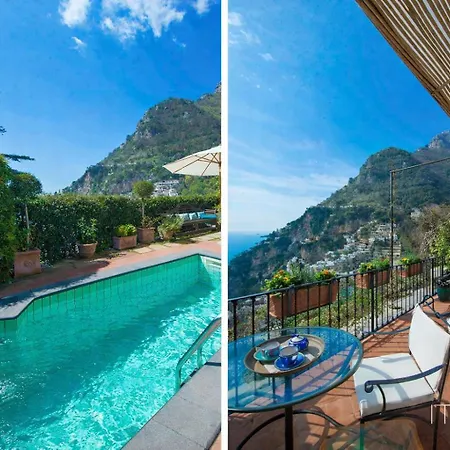 Gaia - Sea View, Pool, Terrace, Patio & Courtyard Позитано