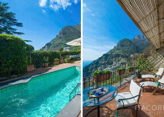 Gaia - Sea View, Pool, Terrace, Patio & Courtyard Позитано